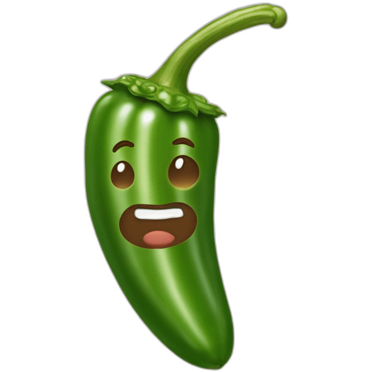 De jalapeño, un grano de café y azúcar emoji