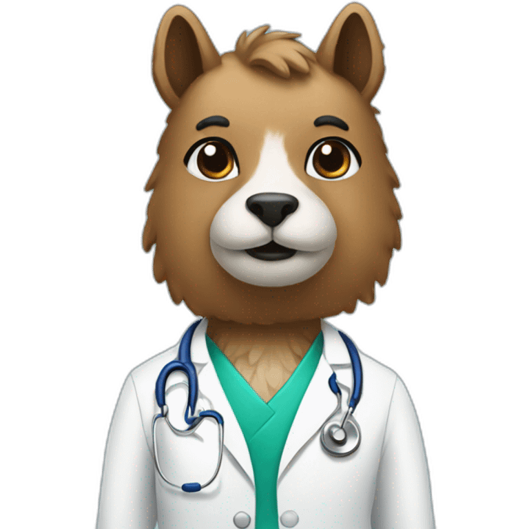 Paca as a doctor emoji