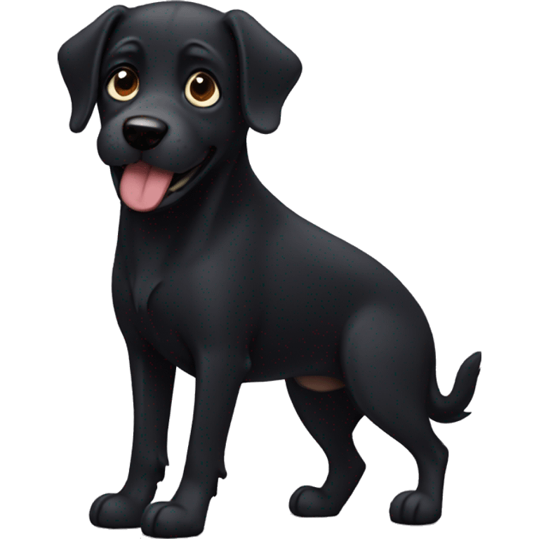 Black dog emoji