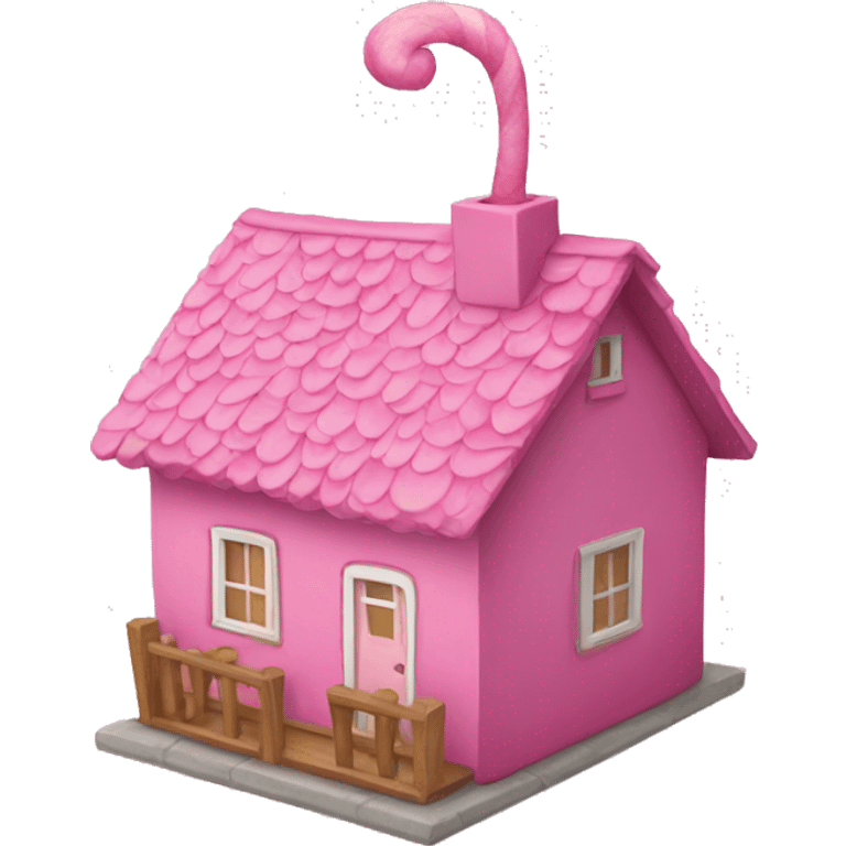 Pink ginger house emoji