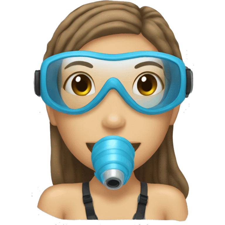 scuba diving girl in bikini emoji