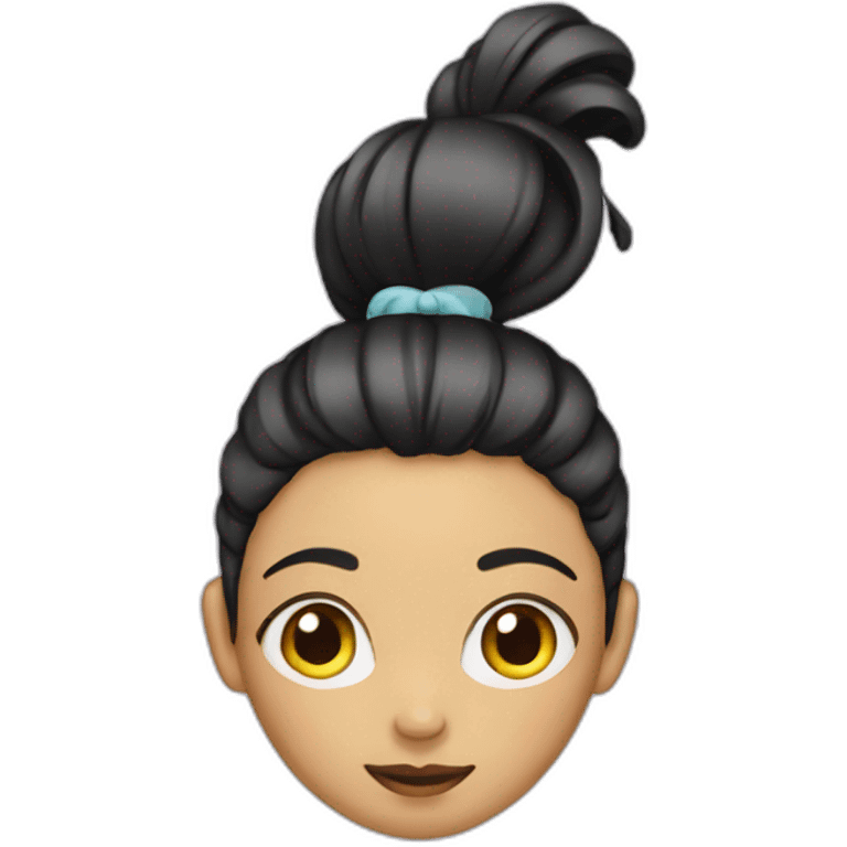 Girl with heel and ponytail emoji