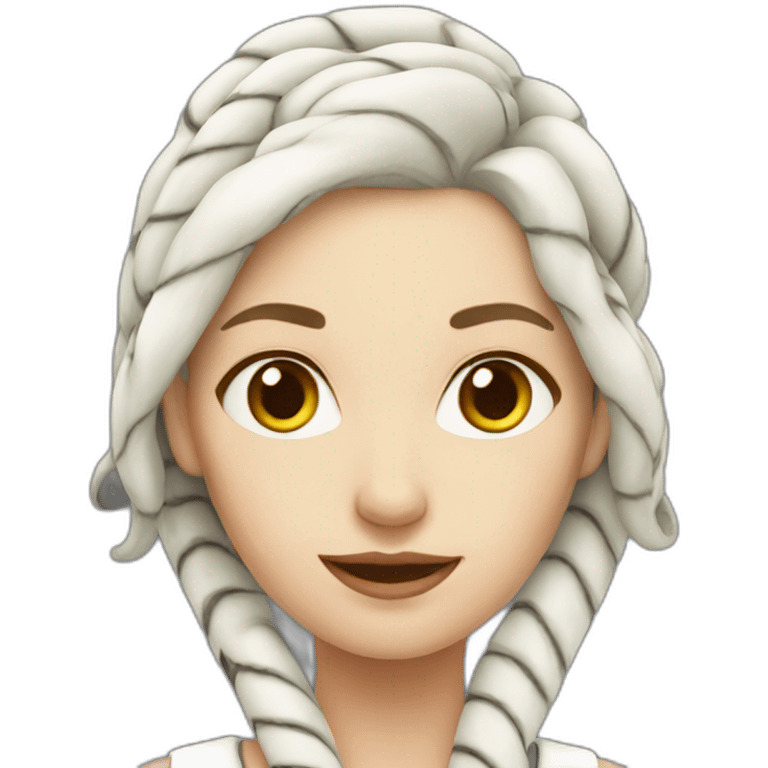 White snake female emoji