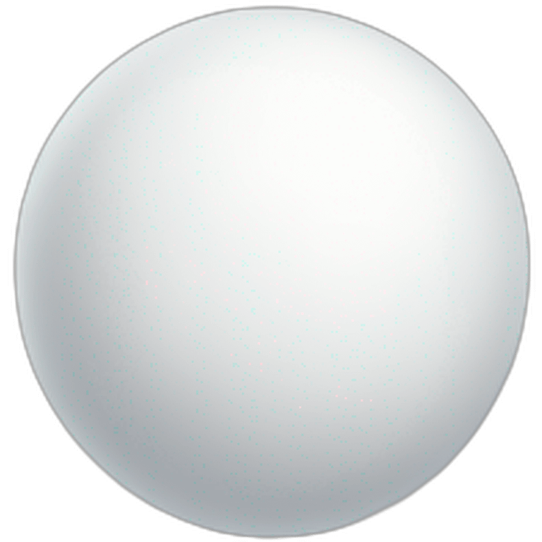 a completely smooth white ball emoji