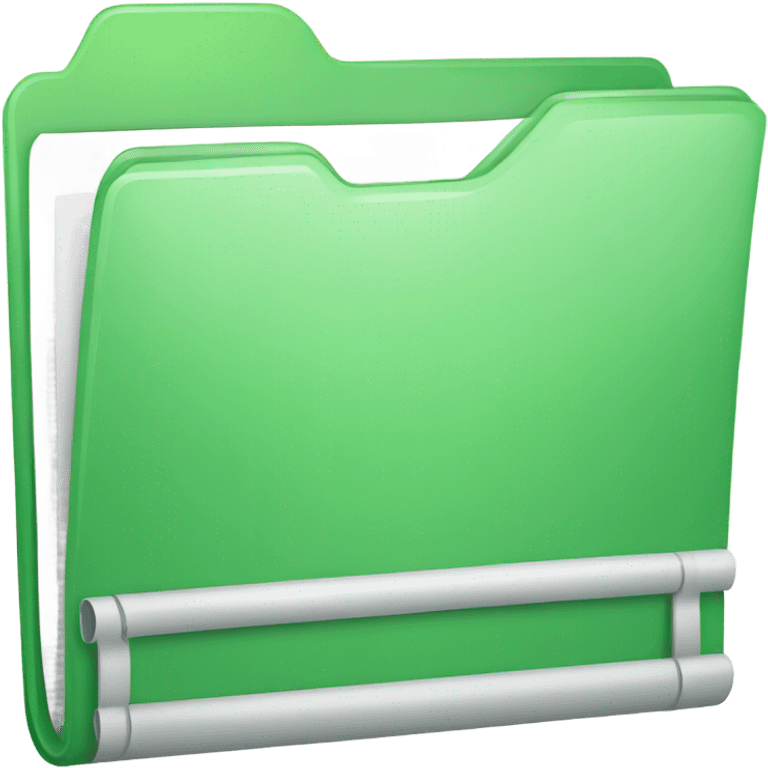 green folder open trasparent emoji