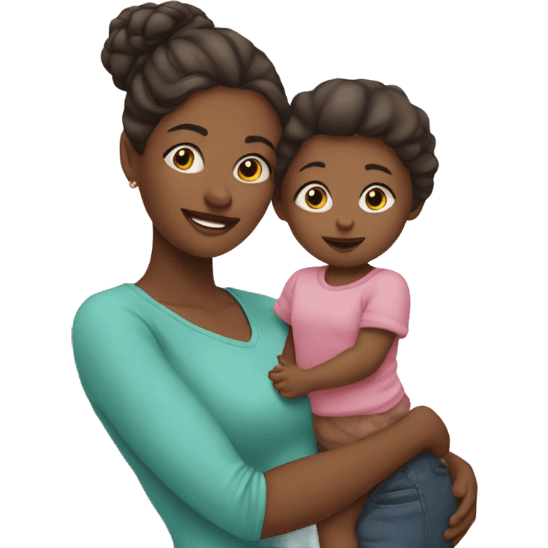 Mom and babygirl emoji