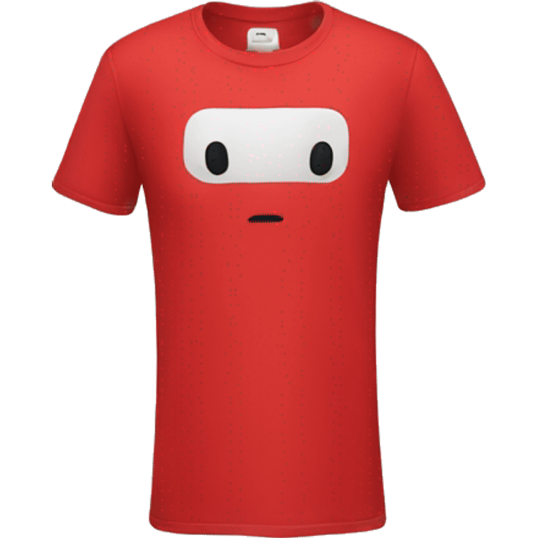 tshirt in red emoji