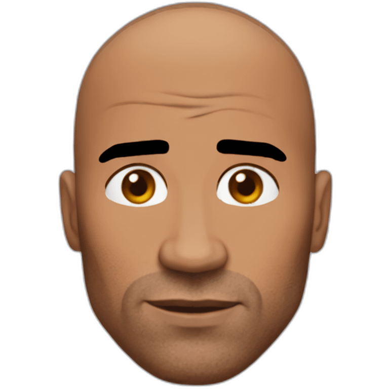 The rock eyebrows up emoji