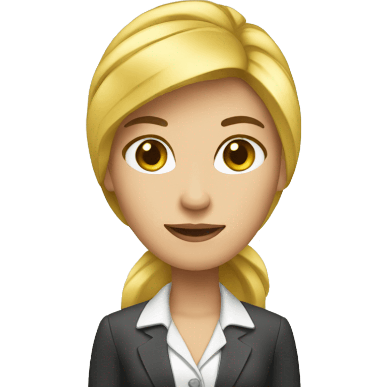 Business marketing girl emoji