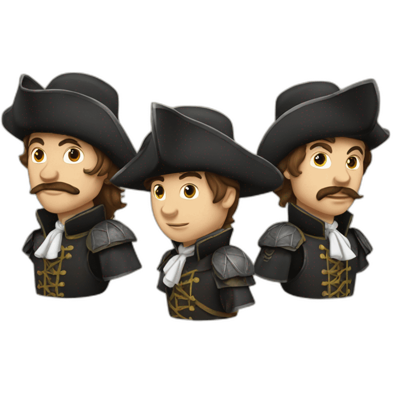 the three musketeers emoji