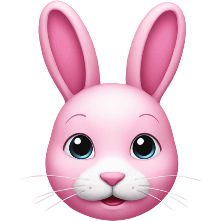 Pink bunny emoji