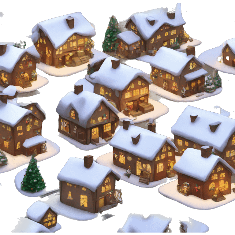 Christmas village  emoji