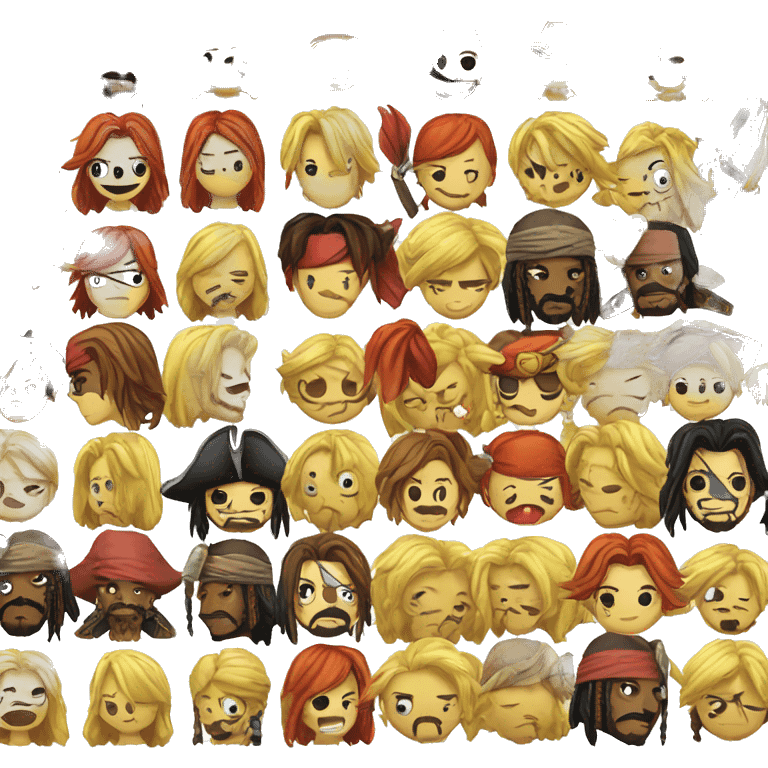 jack sparrow sanji one piexe emoji