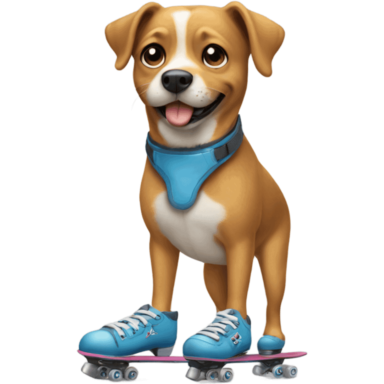 Dog with skates  emoji