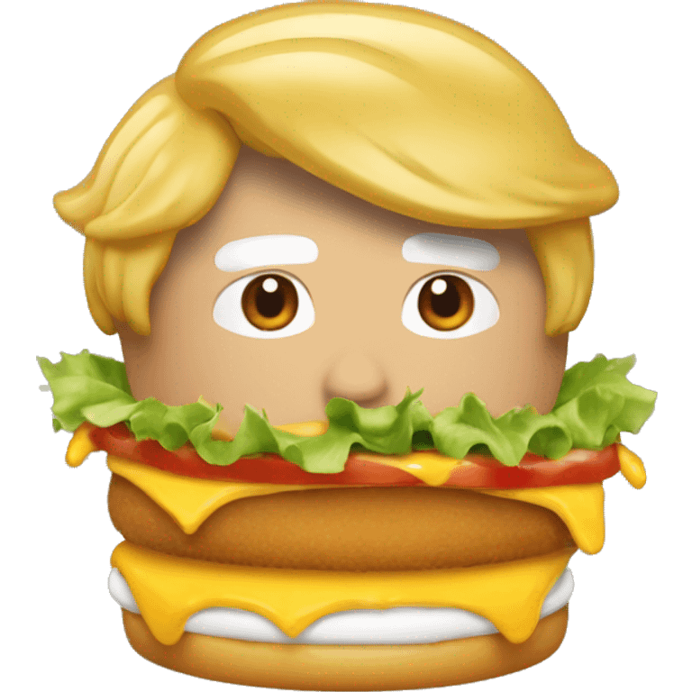 donald trump mange mcdo emoji