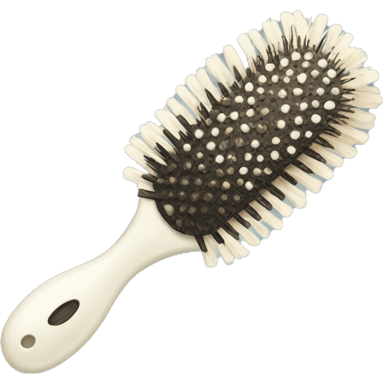 Soft white, roccoco, vintage, Victorian, hairbrush emoji