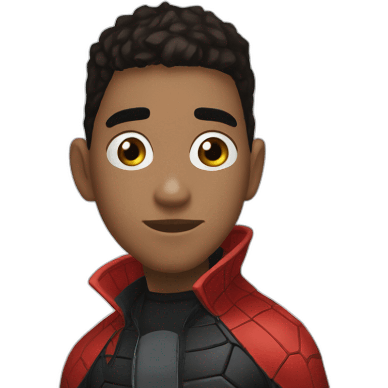 miles morales in red hood emoji