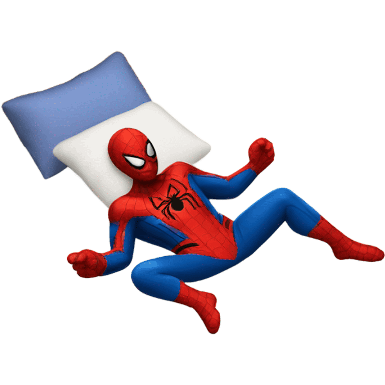 spider man sleeping emoji