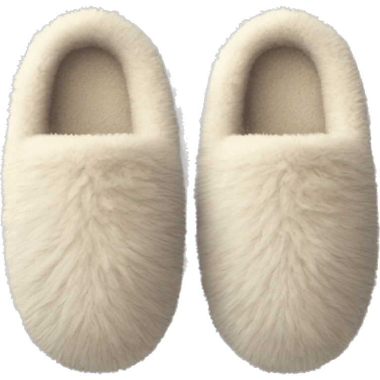 comfy fuzzy slippers emoji