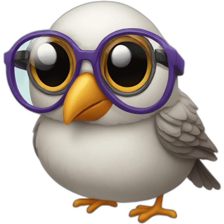 bird with glasses emoji