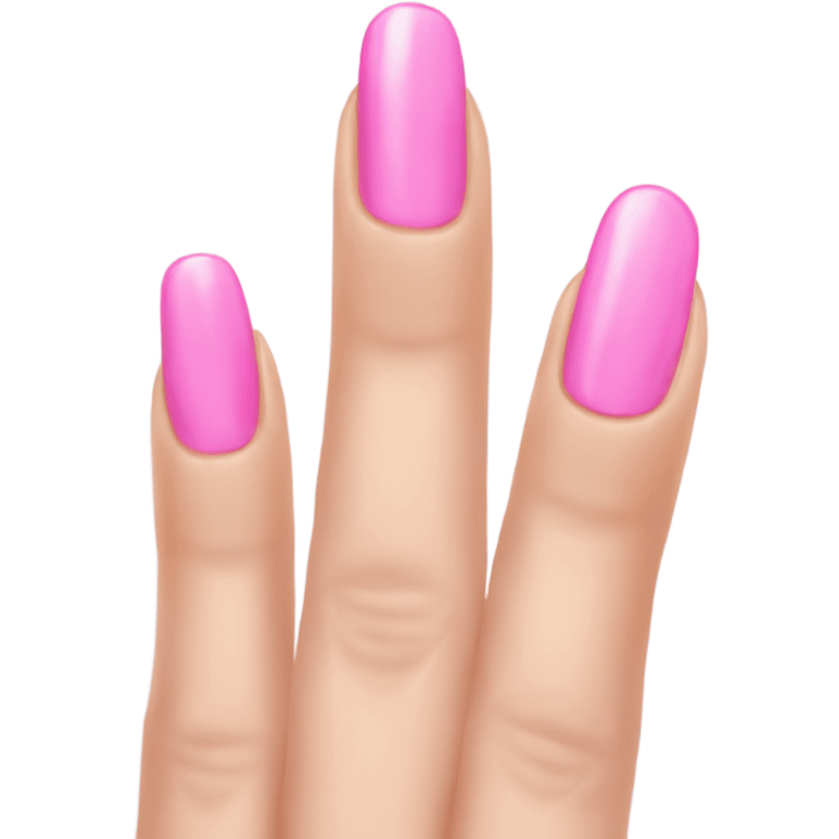 really long pink nails emoji