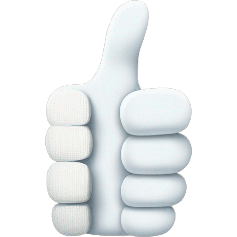 Thumbs up with half of a thumb in bandage emoji