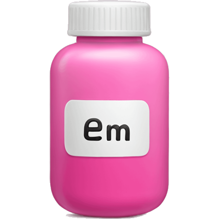 pink pill bottle emoji