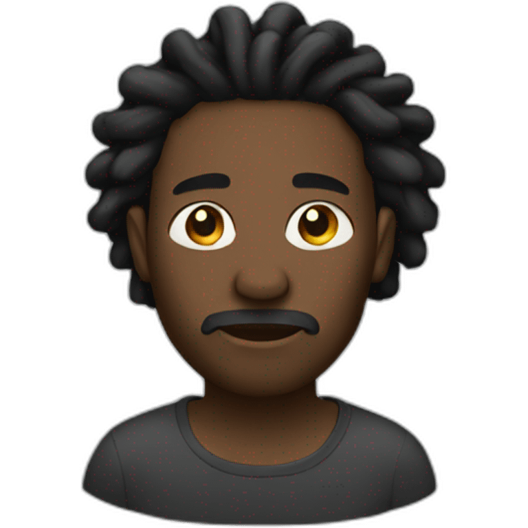 Black man with dread emoji