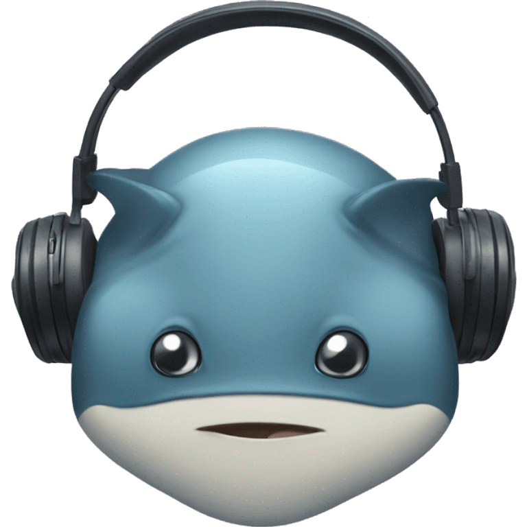 stingray smiling with headphones emoji