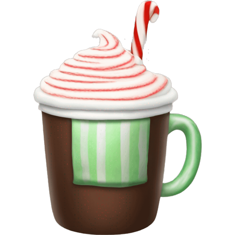 Peppermint hot cocoa  emoji