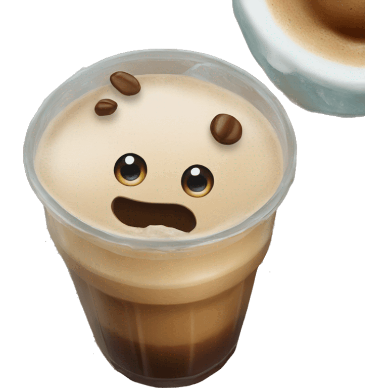 Ice coffee  emoji