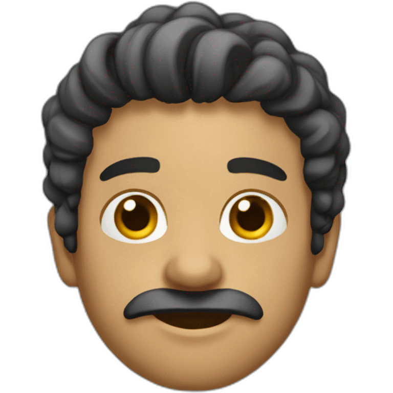 informatico de pelo moreno emoji