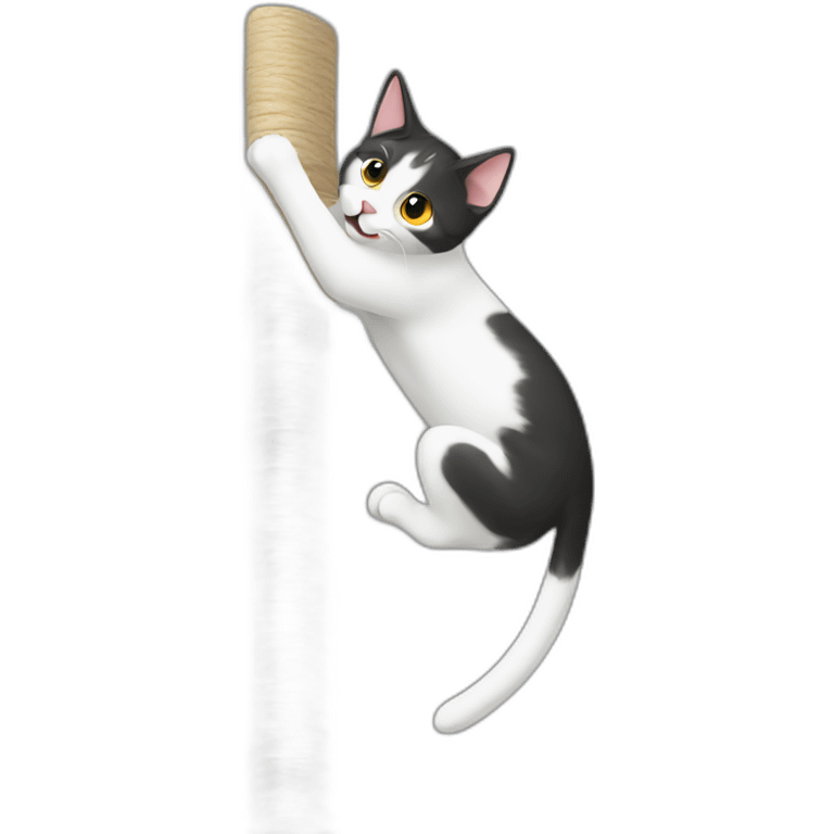 cat climbing emoji