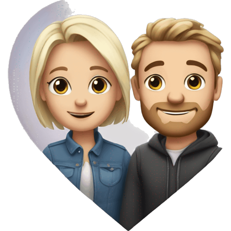 Heart and two names in it Artem & Vitta emoji