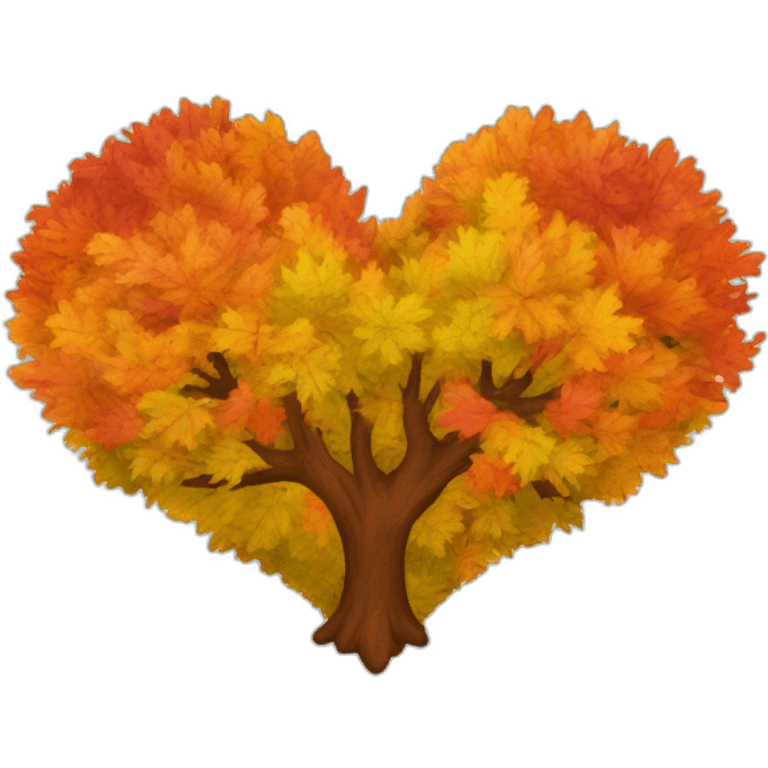 Heart of the autumn colors  emoji