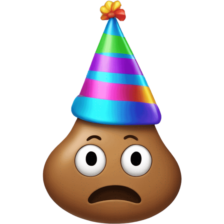 Poop with hat on emoji