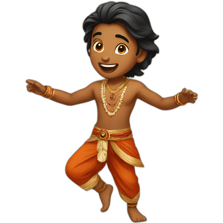 A dancing Indian boy emoji