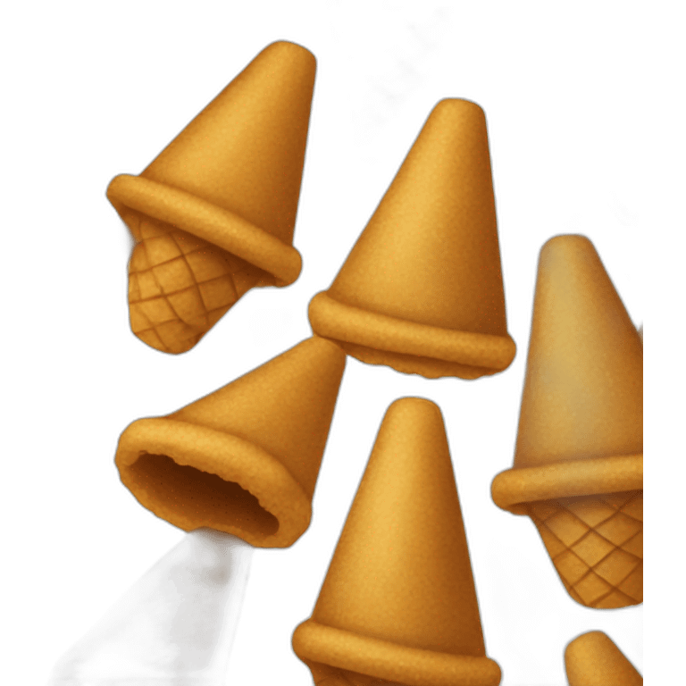 Raw brown sugar cones emoji