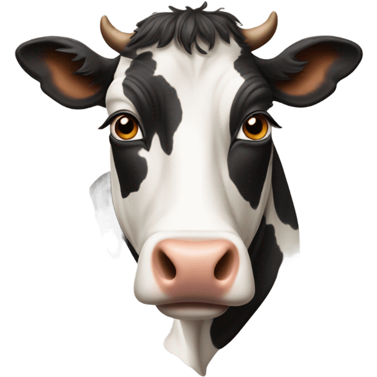 Realistic cow emoji