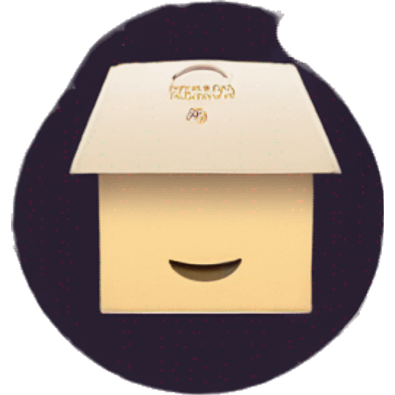 latona flowers hat box with latona.am logo emoji