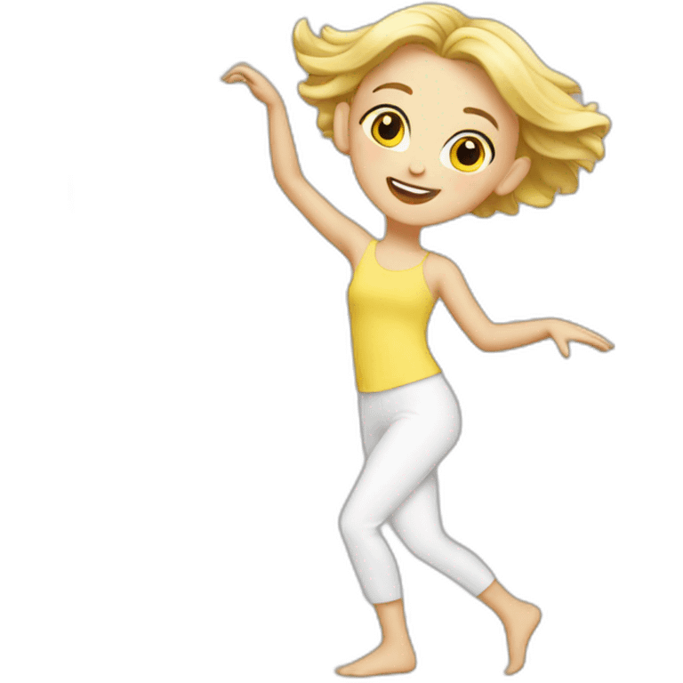 dancing white girl emoji