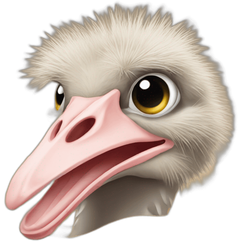 ostrich head in the sand emoji