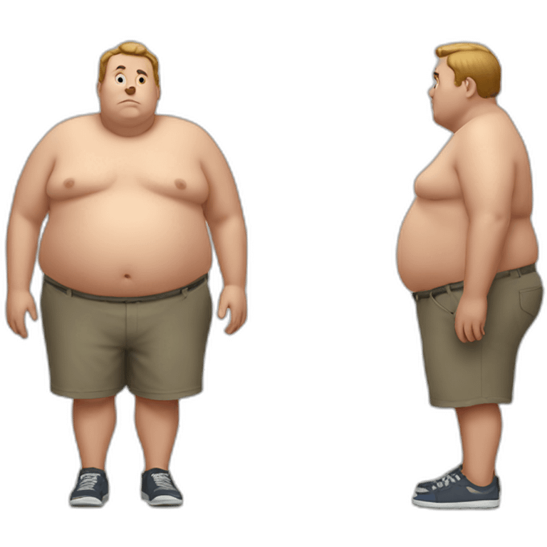 very very obese man emoji