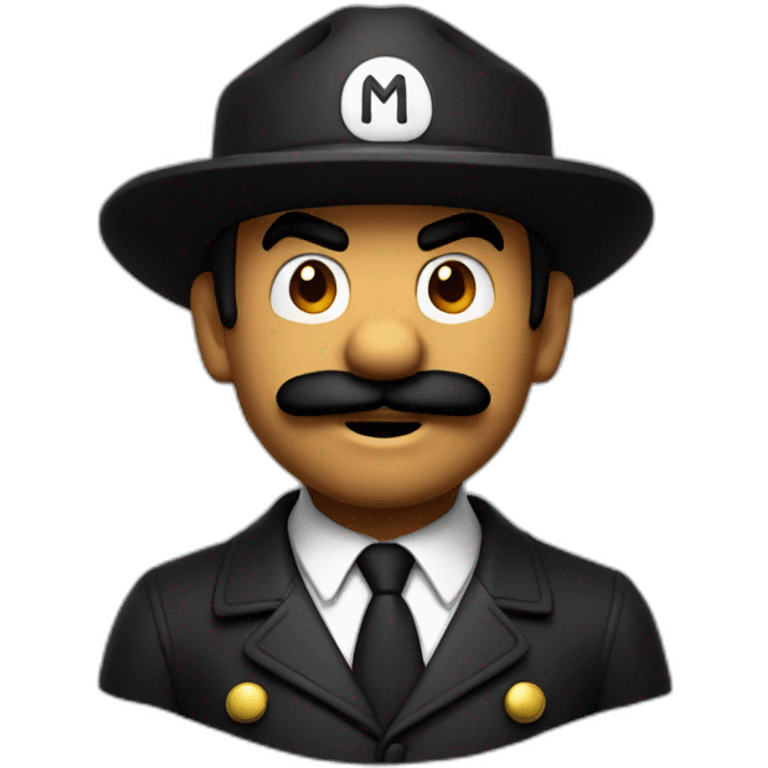 Mario noir emoji