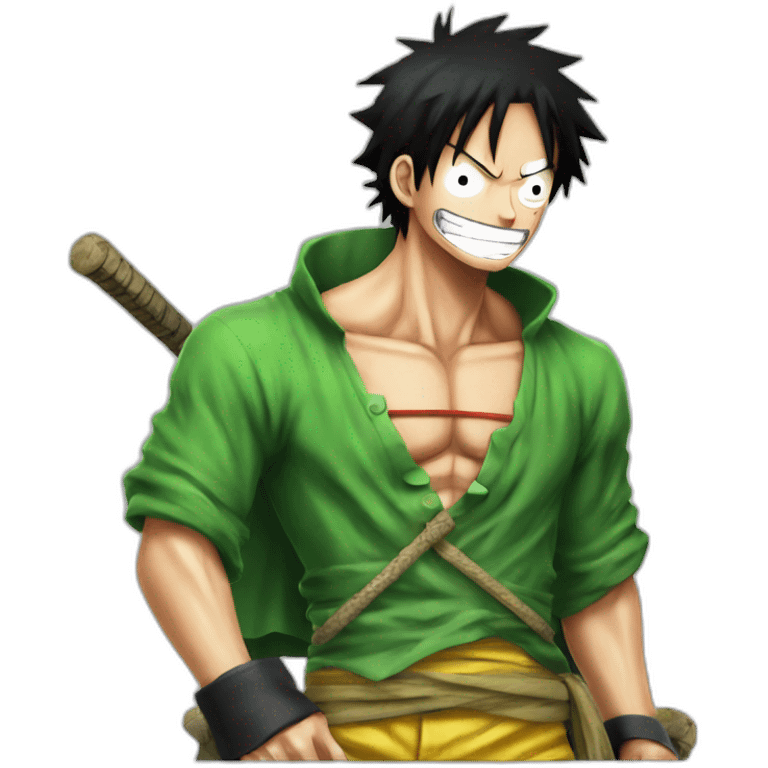 Luffy sur zoro emoji