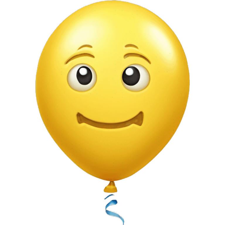 yellow bouncy balloon with M as handles, stylised as cheese emoji