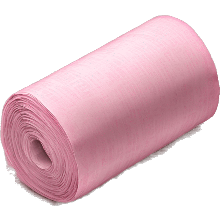 Pink newspaper roll emoji