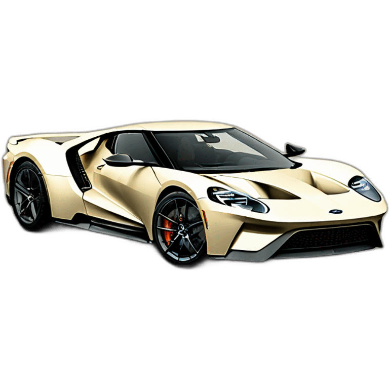 second generation 2016-2022 Ford GT beige color emoji