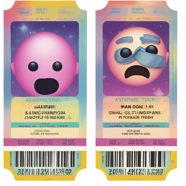 2 tickets emoji