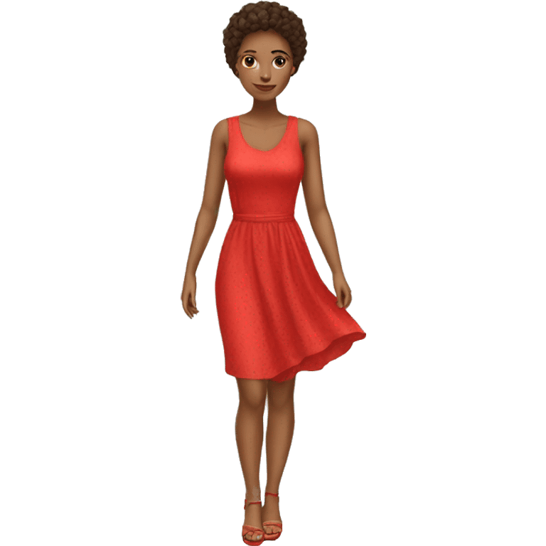 woman-with-red-summer-dress emoji